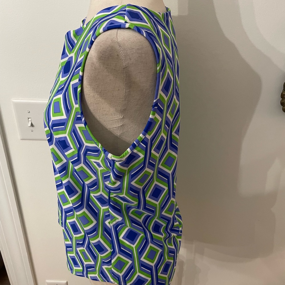 Jude Connally Ali Geometric Pattern Sleeveless Top - Picture 5 of 11